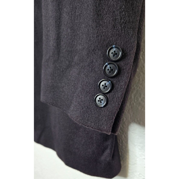 Vintage Joseph & Lyman 100% Cashmere Blazer 46R Black Sport Coat Winter Jacket - Picture 5 of 13